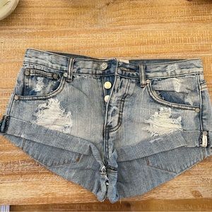 One teaspoon denim shorts
